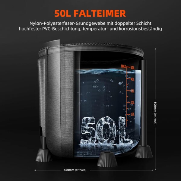 Spider Farmer Automatisches Bewässerungssystem mit 50L Eimer, 25W Pumpe & Sensor für Grow-Zelt