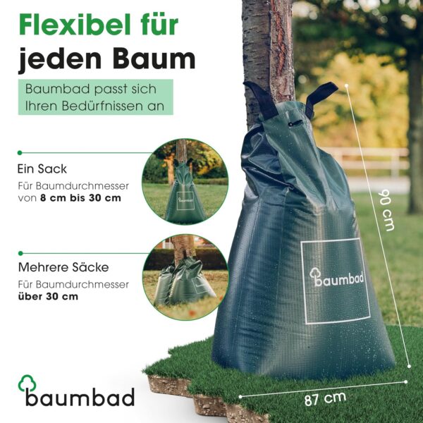 Tree Bag Bewässerungstasche Bäume 75L UV-beständig Langzeitbewässerung