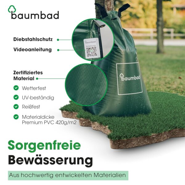 Tree Bag Bewässerungstasche Bäume 75L UV-beständig Langzeitbewässerung