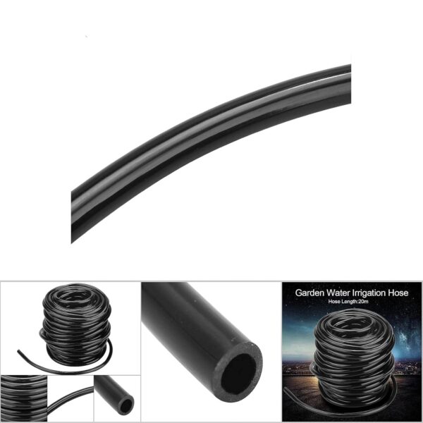 Tropfbewässerung Kit 50m für Garten & Blumenbeet, schwarz