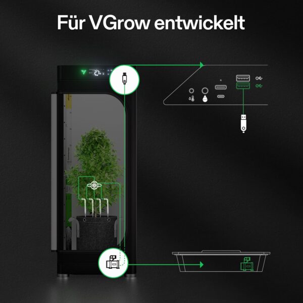 VIVOSUN FlexFeed Tropfbewässerungsset Automatisch mit Pumpe & App für VGrow