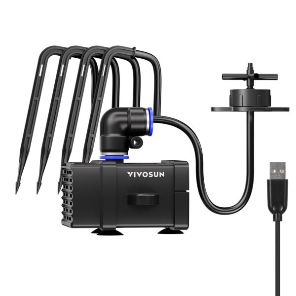 VIVOSUN FlexFeed Tropfbewässerungsset Automatisch mit Pumpe & App für VGrow