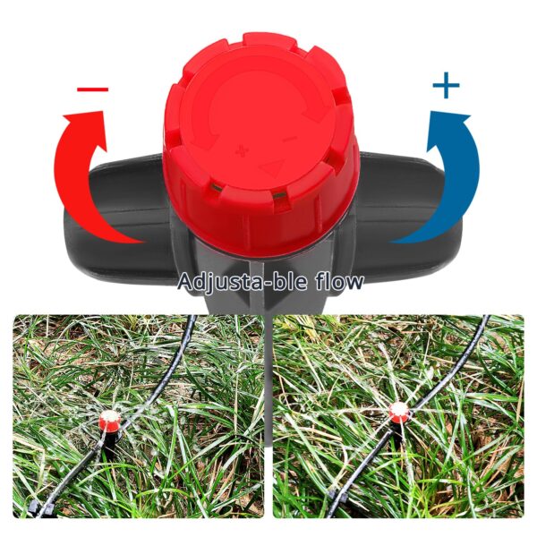 VooGenzek 18er Set verstellbarer 360° Tropfer 8-Loch mit Arretierung