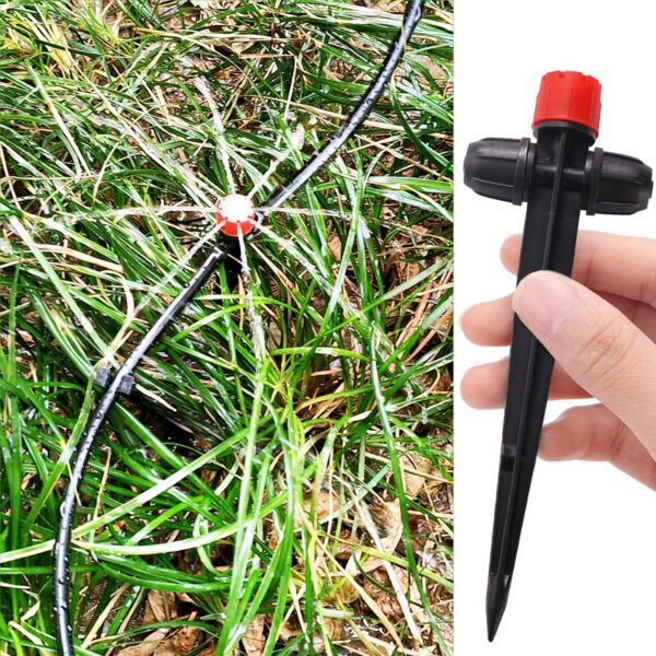 VooGenzek 18er Set verstellbarer 360° Tropfer 8-Loch mit Arretierung
