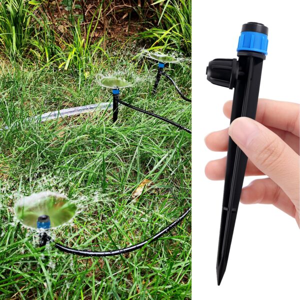 VooGenzek 20 Stk. 360° verstellbarer Bewässerungssprinkler für 4/7 mm Schlauch