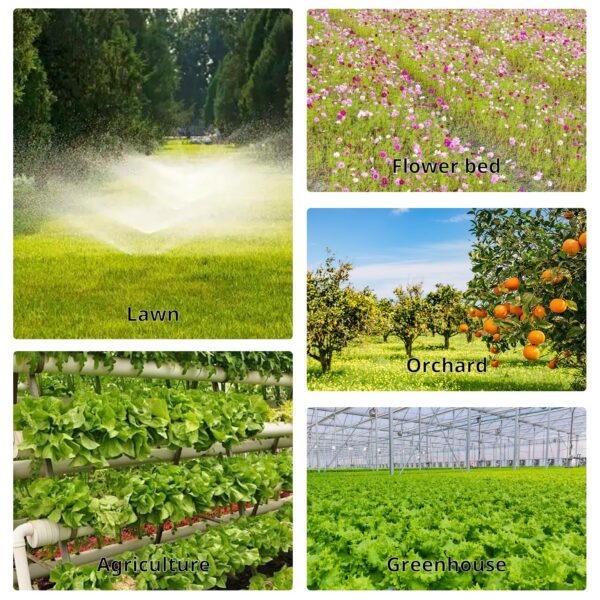 VooGenzek 20 Stk. 360° verstellbarer Bewässerungssprinkler für 4/7 mm Schlauch