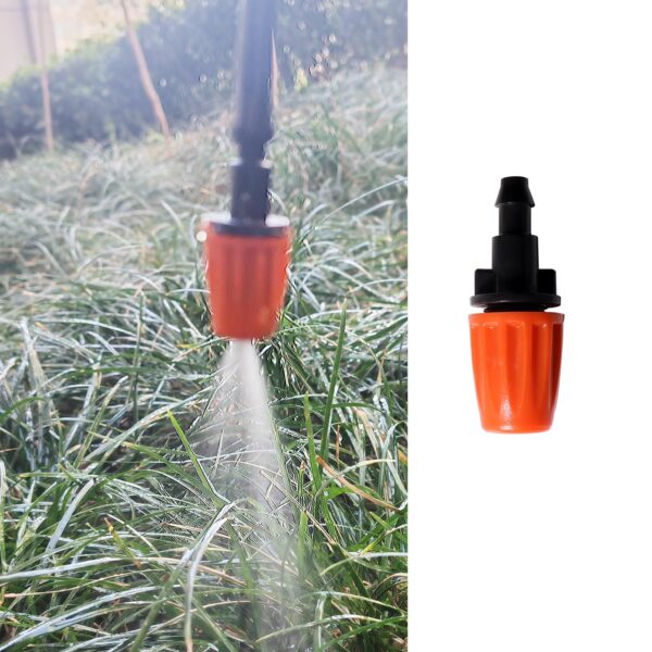 VooGenzek 20 verstellbare Mikro-Sprüher für 4/7mm Schläuche, orange
