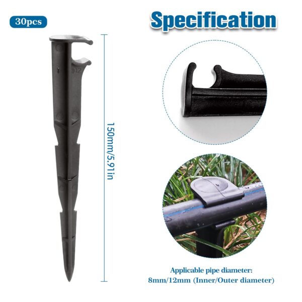 VooGenzek 30x Tropfhalter 8/12 mm für Bewässerungssystem, Mikrotropfen