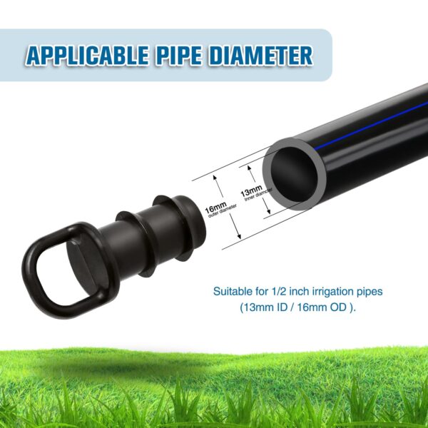 VooGenzek Tropfschlauch-Stopfen 16 mm, 40-tlg Set für Bewässerungssysteme
