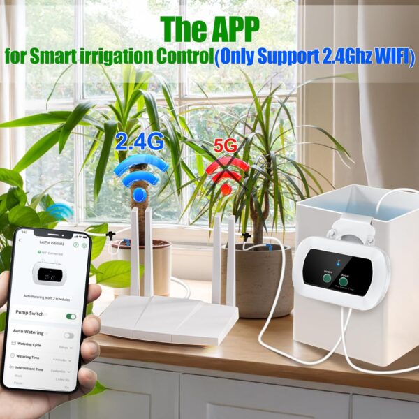 WiFi Automatisches Bewässerungssystem App-Steuerung Timer DIY 15 Düsen