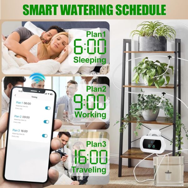 WiFi Automatisches Bewässerungssystem App-Steuerung Timer DIY 15 Düsen