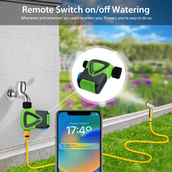 WiFi Gartensprühtimer mit App, Regenverzögerung & Alexa