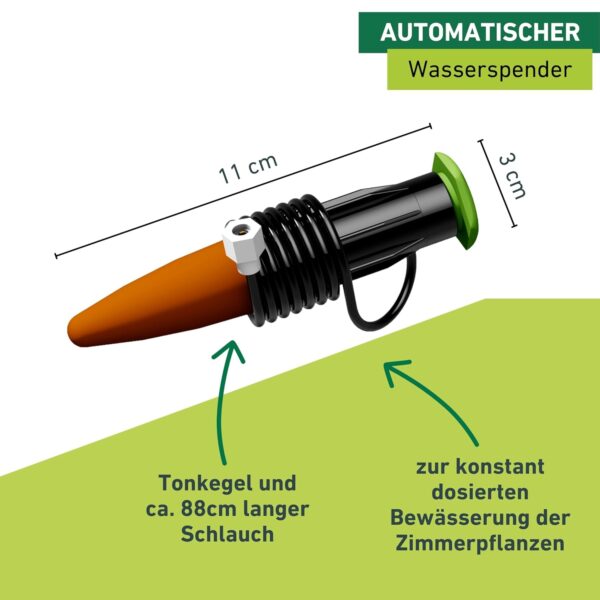 Windhager Automatischer Flaschen-Bewässerungsadapter 3er-Pack 4x11cm