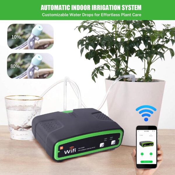 WLAN-Automatik-Bewässerung mit App, Doppelpumpe für 20 Topfpflanzen