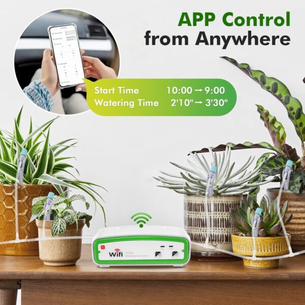 wowspeed Automatisches Gießsystem WiFi/App-Steuerung bis 20 Pflanzen