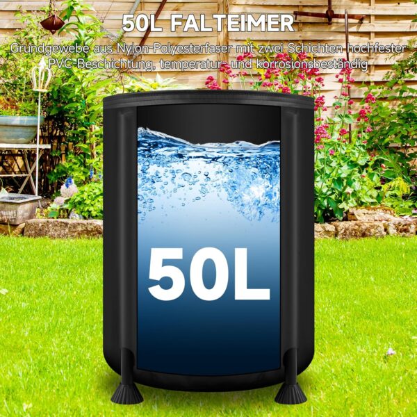 wowspeed Bewässerungssystem mit IPX6-Pumpe, 50L-Tank, einstellbarer Wassermenge