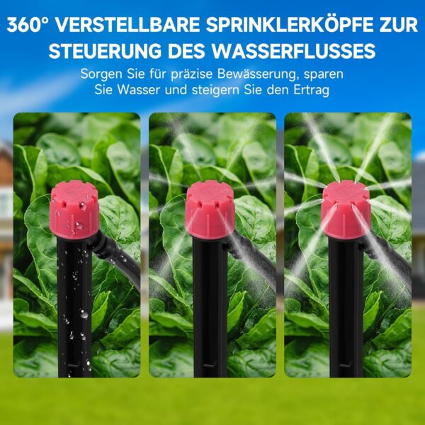 wowspeed Bewässerungssystem mit IPX6-Pumpe, 50L-Tank, einstellbarer Wassermenge