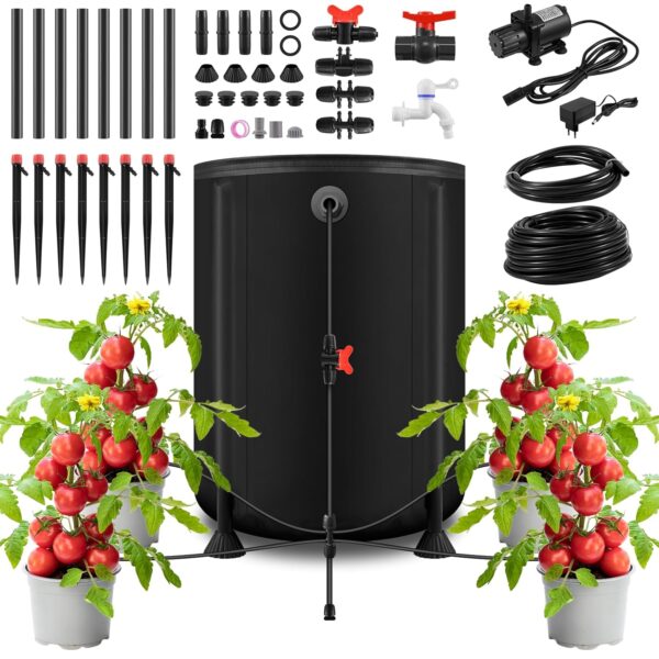 wowspeed Bewässerungssystem mit IPX6-Pumpe, 50L-Tank, einstellbarer Wassermenge