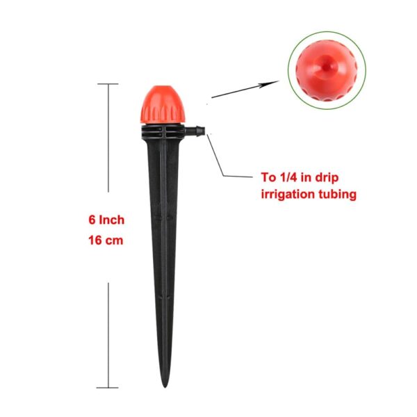 Yulaiyoen 6.35mm Tropf-Emitter 360° Automatik 30 Stk